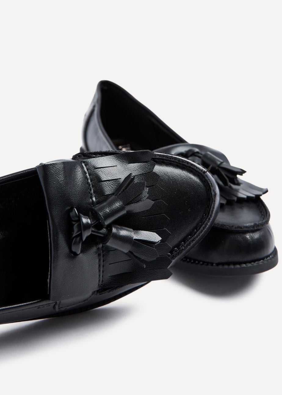 Linzi Rosemary Black Nappa Classic Slip On Loafer