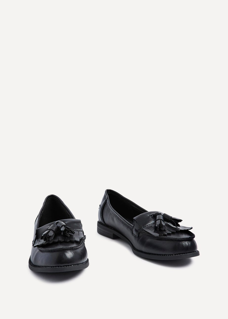 Linzi Rosemary Black Nappa Classic Slip On Loafer