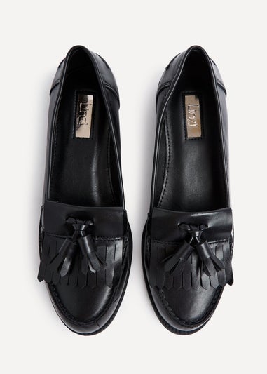 Linzi Rosemary Black Nappa Classic Slip On Loafer