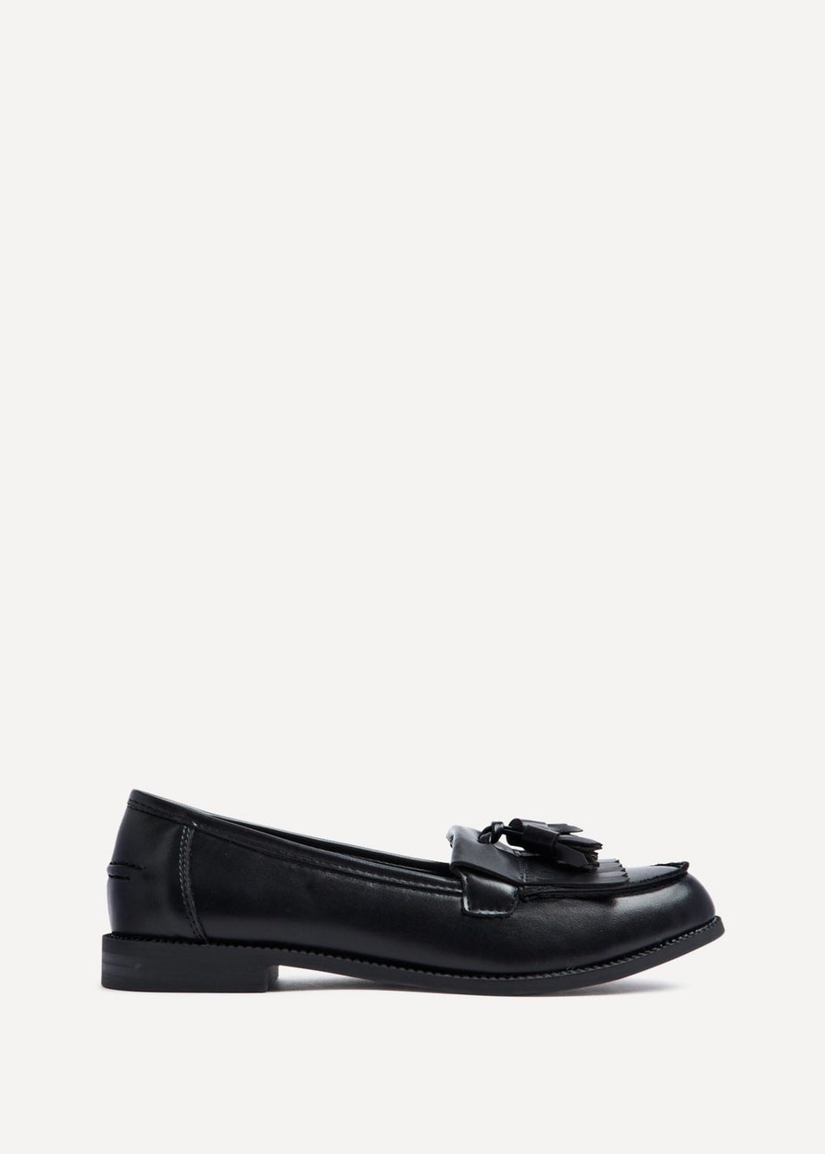 Linzi Rosemary Black Nappa Classic Slip On Loafer
