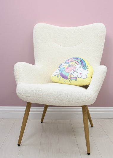 Peppa Pig Yellow Wand Shaped Cushion