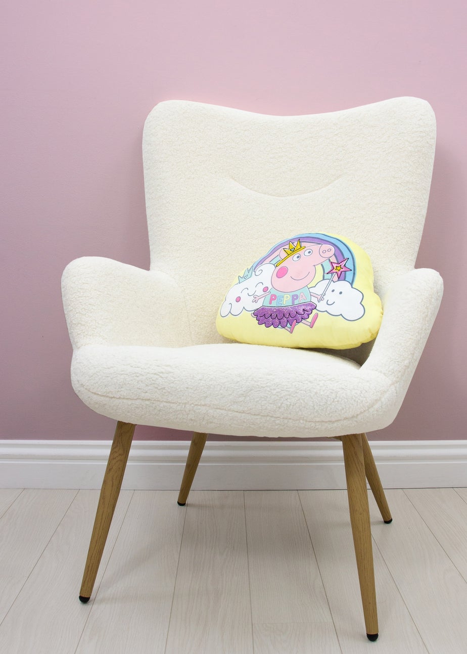 Peppa Pig Yellow Wand Shaped Cushion