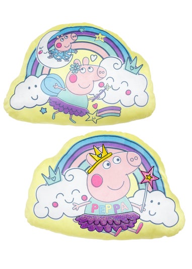 Peppa Pig Yellow Wand Shaped Cushion
