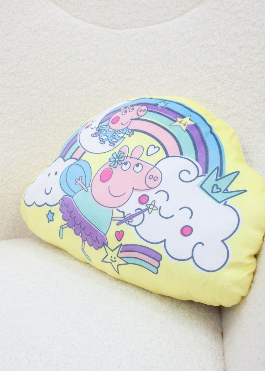 Peppa Pig Yellow Wand Shaped Cushion