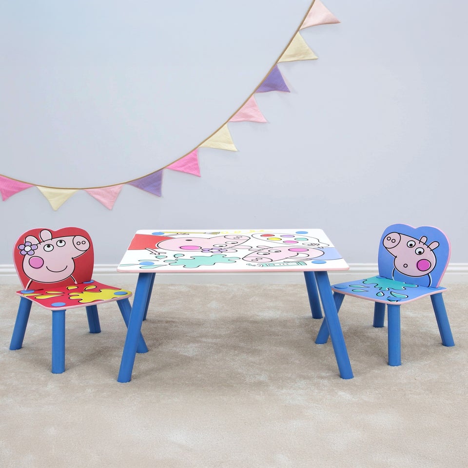 Peppa Pig Playful Pink Table & Chair Set