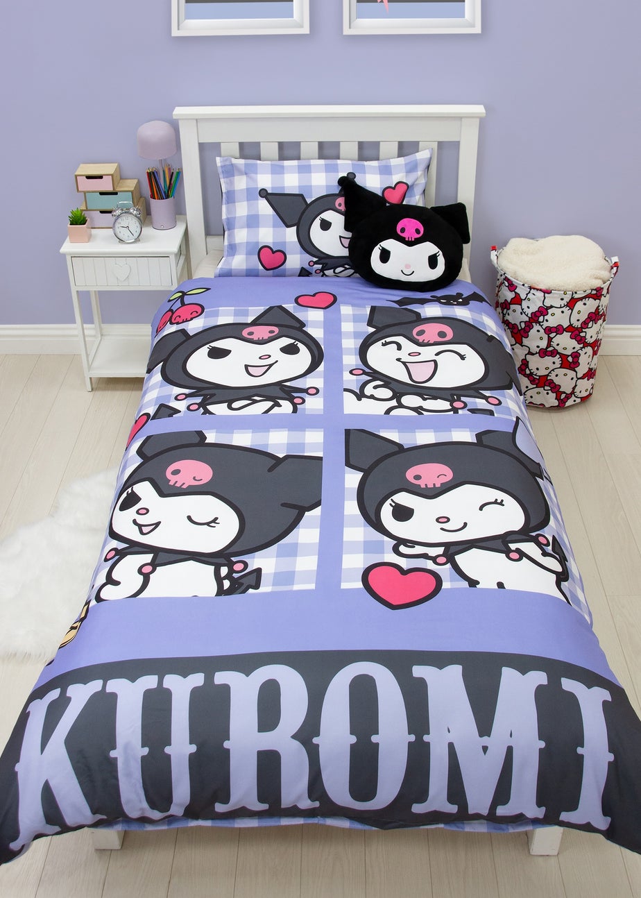 Hello Kitty Rebel Blue Panel Duvet Cover