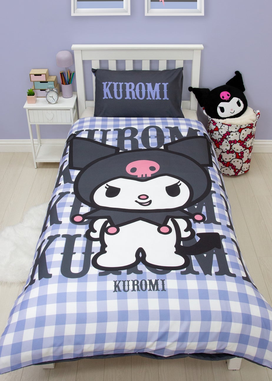 Hello Kitty Rebel Blue Panel Duvet Cover
