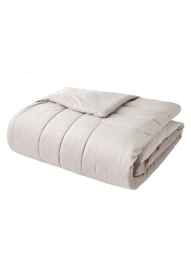 Bridgerton By Catherine Lansfield Regal Soft Velvet Quilted Bedspread Cream