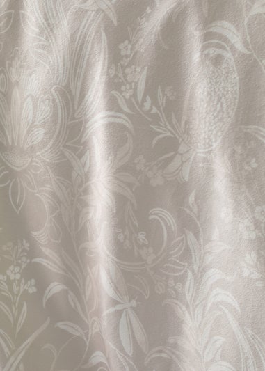 Bridgerton By Catherine Lansfield Regal Birds Soft Velvet Duvet Cover Set Natural