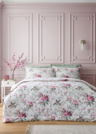 Bridgerton By Catherine Lansfield 3.5 Tog Penelope Reversible Eiderdown Bedspread (200x200cm)