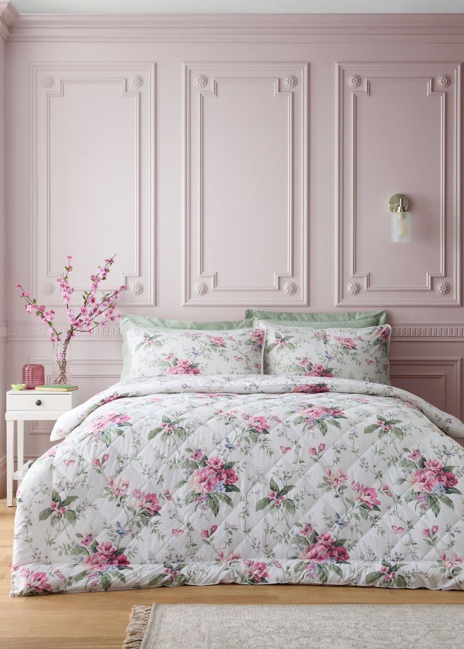 Bridgerton By Catherine Lansfield 3.5 Tog Penelope Reversible Eiderdown Bedspread (200x200cm)