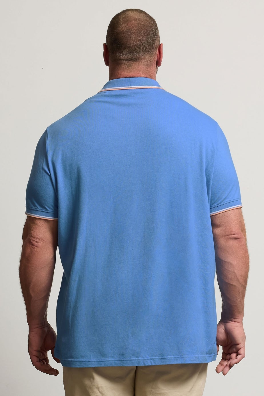 BadRhino Light Blue Tipped Polo Shirt