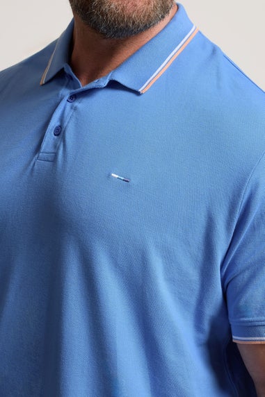 BadRhino Light Blue Tipped Polo Shirt