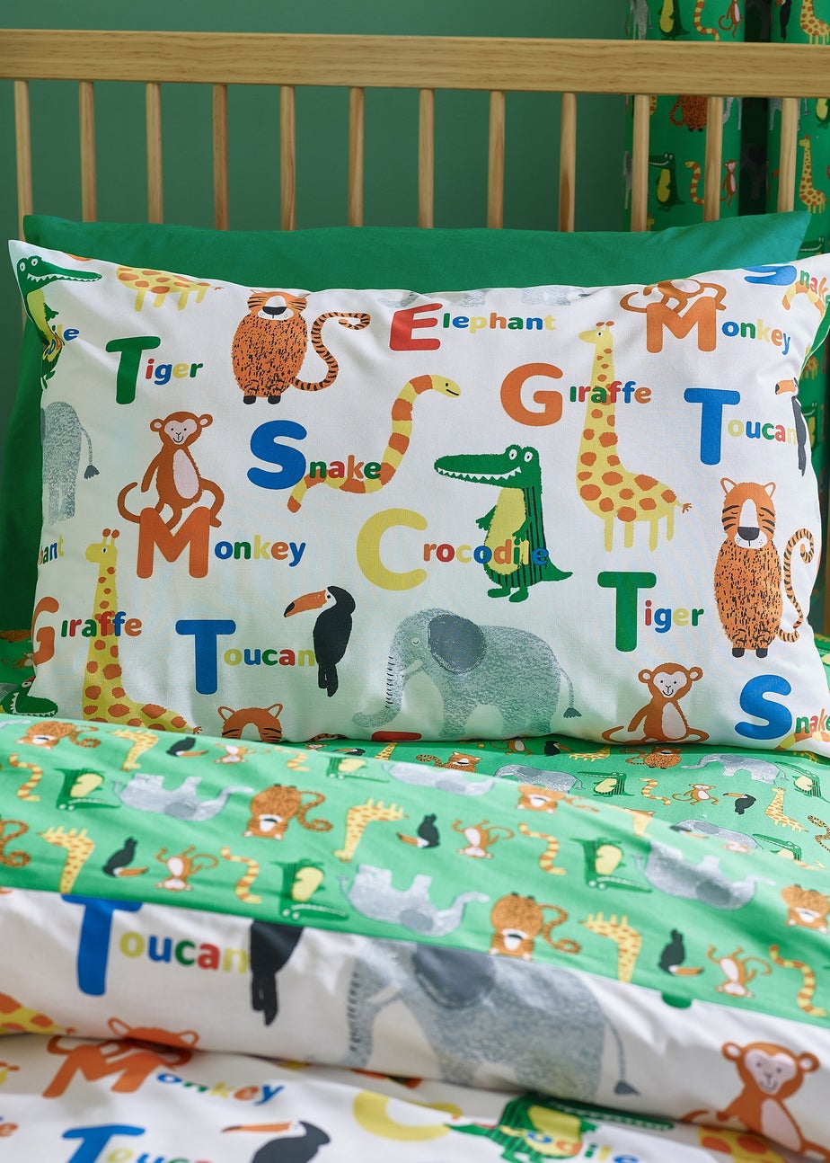 Catherine Lansfield Animal Magic Reversible Duvet Cover Set Natural