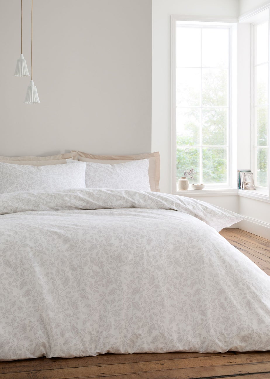 Bianca Fine Linens Natural Woodland Cotton Reversible Duvet Cover Set