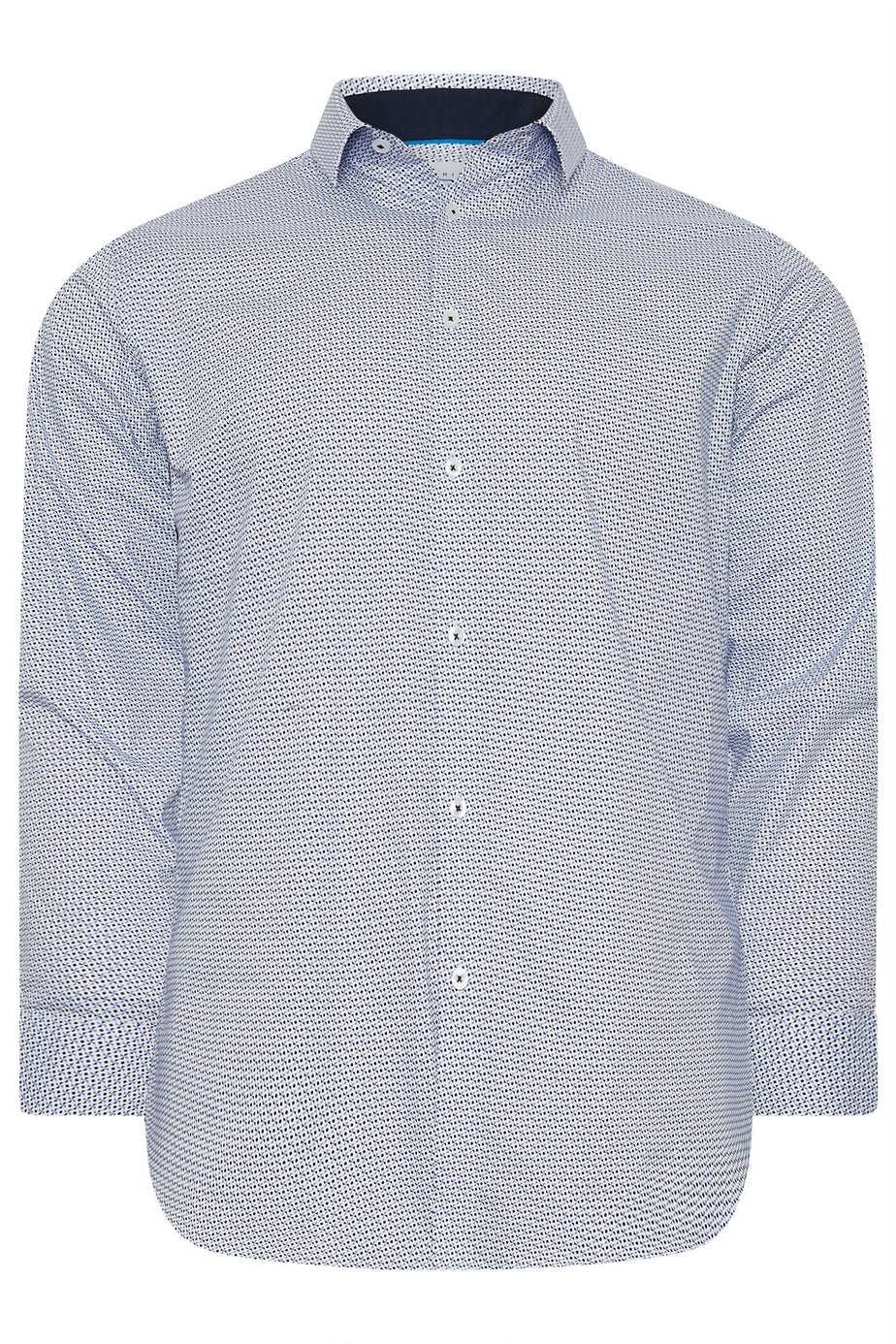BadRhino Tailoring Blue Abstract Print Formal Shirt