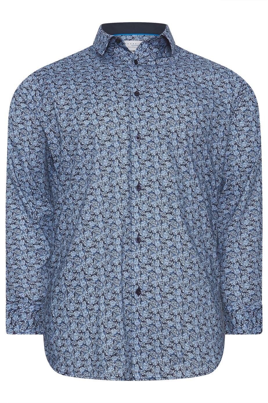 BadRhino Tailoring Blue Paisley Print Formal Shirt