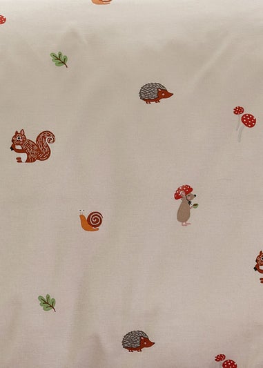 Catherine Lansfield Fox and Woodland Friends Fitted Sheet Cream
