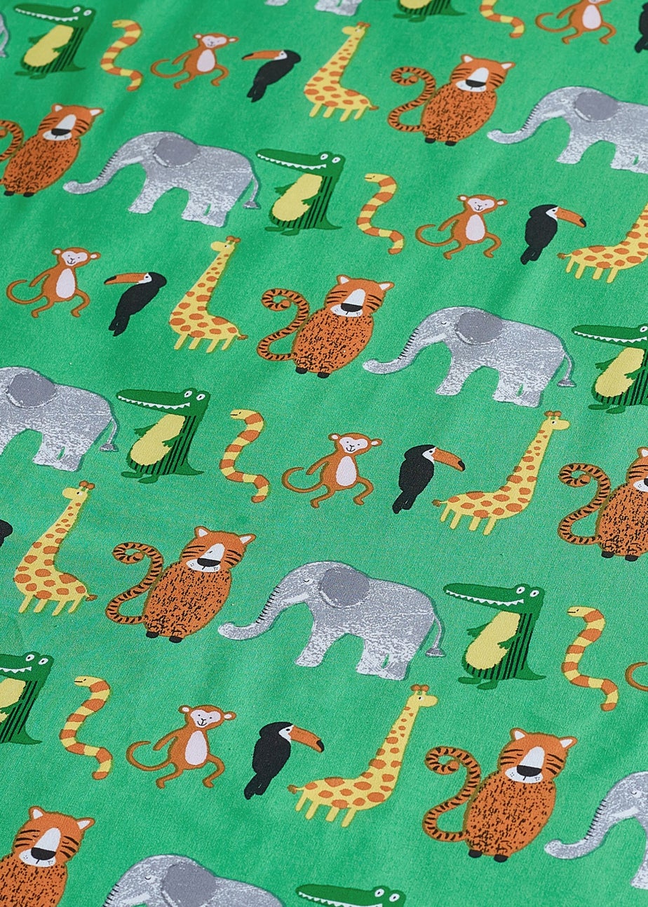 Catherine Lansfield Animal Magic Fitted Sheet Green