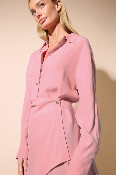 Star By Julien Macdonald Light Pink Wrap Tie Shirt