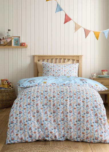Belle & Boo Pirates Reversible Cotton Duvet Cover Set Blue