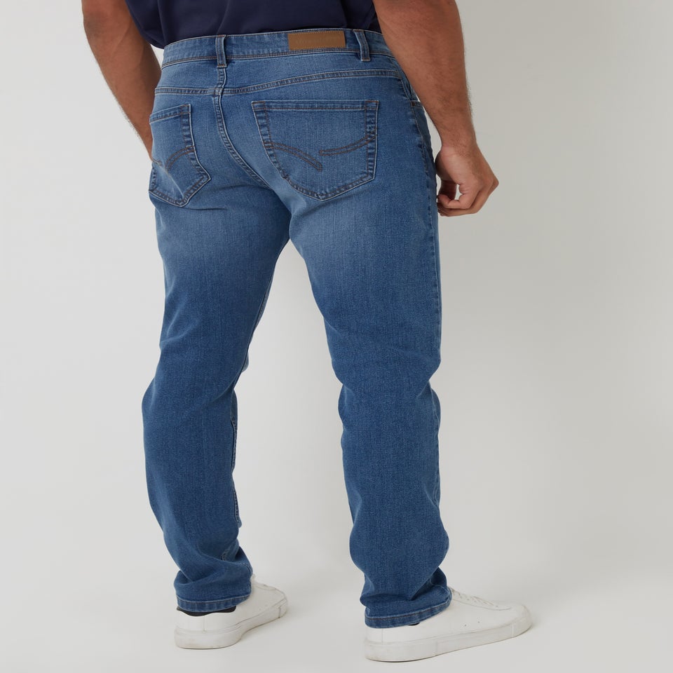 Threadbare Pale Blue Slim Fit Jeans With Stretch