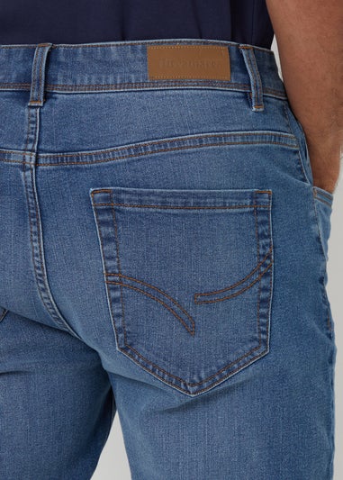 Threadbare Pale Blue Slim Fit Jeans With Stretch