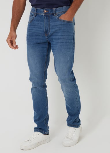 Threadbare Pale Blue Slim Fit Jeans With Stretch