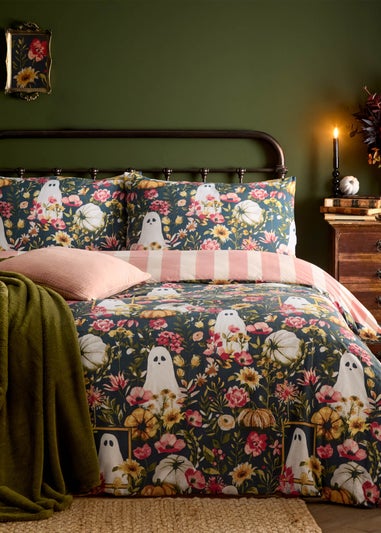 Furn Bootanical Printed Reversible Multicolour Duvet Set