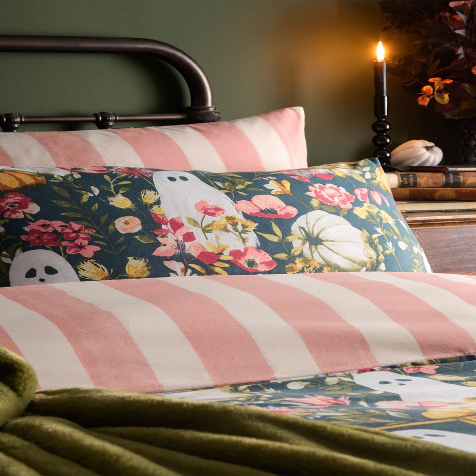Furn Bootanical Printed Reversible Multicolour Duvet Set