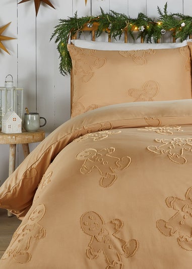 Duvet Day Gingerbread Tufted Soft Touch Ginger Duvet Set