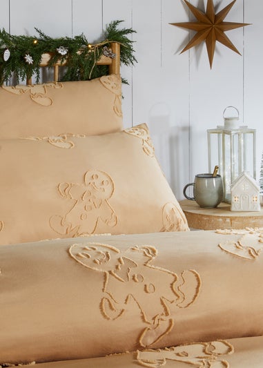 Duvet Day Gingerbread Tufted Soft Touch Ginger Duvet Set
