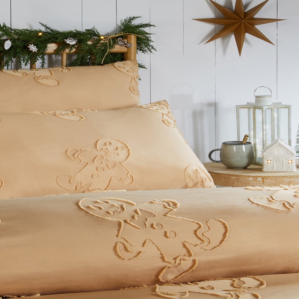 Duvet Day Gingerbread Tufted Soft Touch Ginger Duvet Set