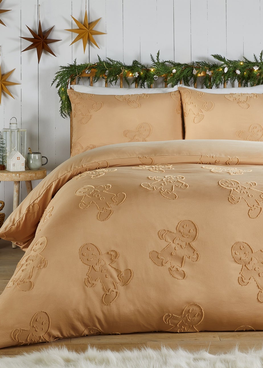 Duvet Day Gingerbread Tufted Soft Touch Ginger Duvet Set