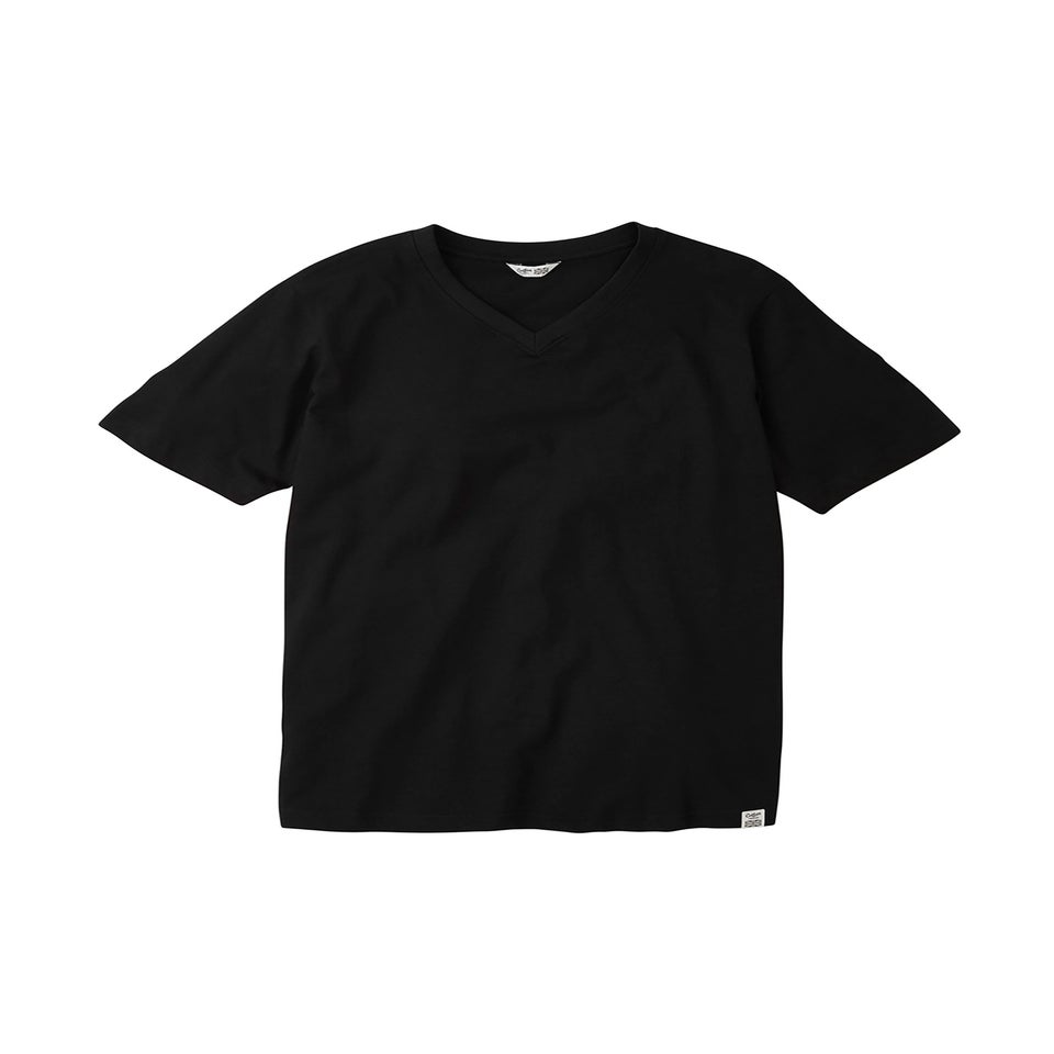 Cotton Traders Black V-Neck T-Shirt