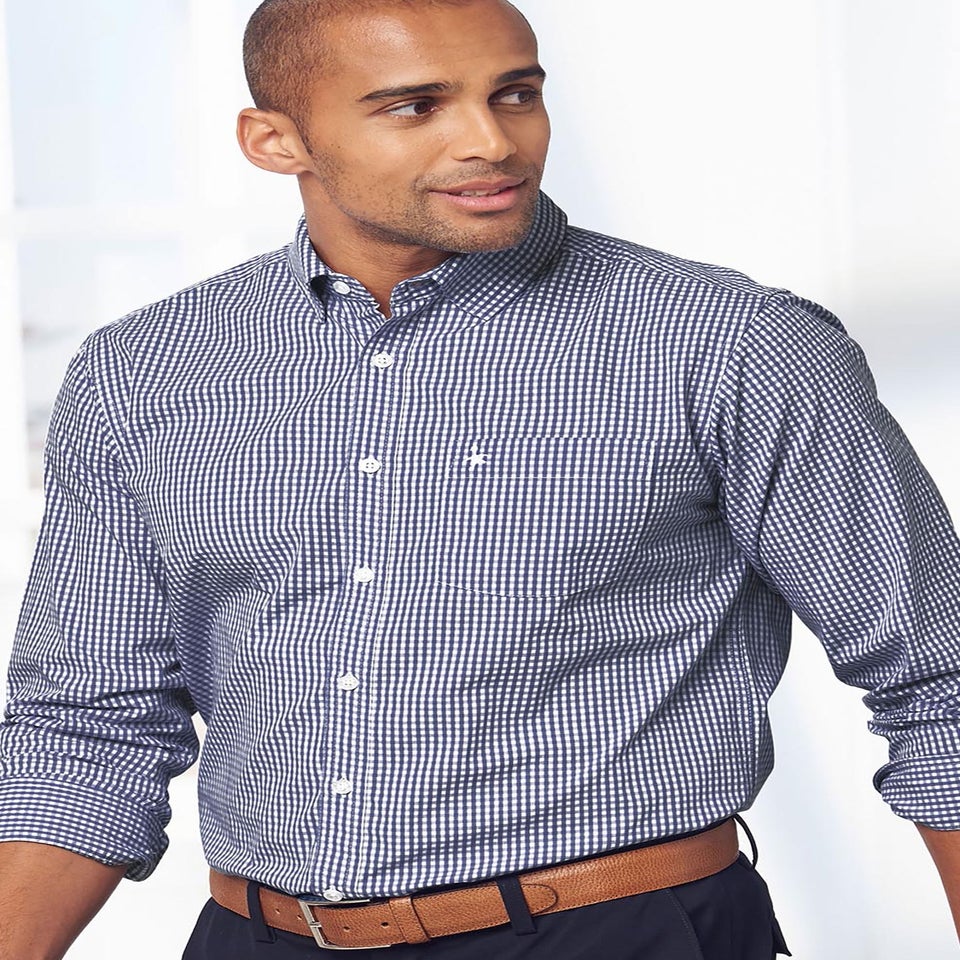 Cotton Traders Lapis Luxury Classic Long Sleeve Shirt