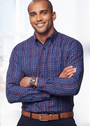 Cotton Traders Dark Sky Luxury Classic Long Sleeve Shirt