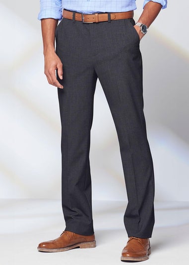 Cotton Traders Ash Grey Ultra Comfort 4 Way Stretch Trousers