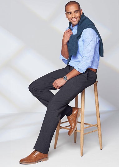 Cotton Traders Ash Grey Ultra Comfort 4 Way Stretch Trousers