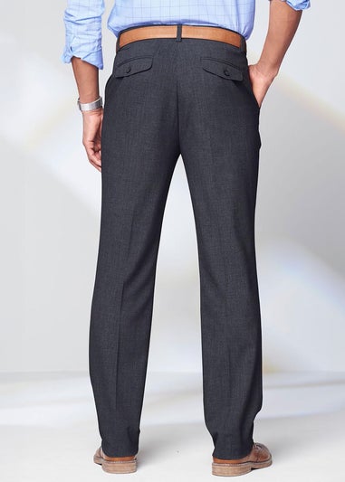 Cotton Traders Ash Grey Ultra Comfort 4 Way Stretch Trousers