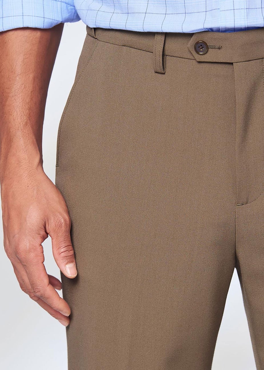 Cotton Traders Taupe Ultra Comfort 4 Way Stretch Trousers