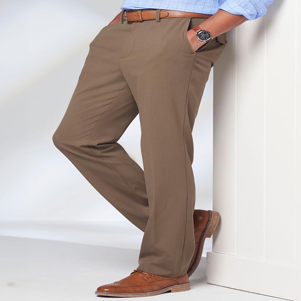 Cotton Traders Taupe Ultra Comfort 4 Way Stretch Trousers