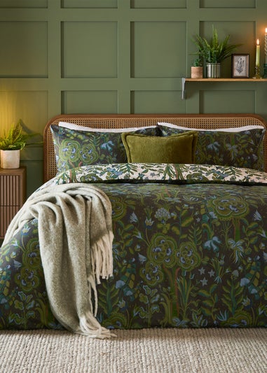 Furn Garden of Wonder Reversible Evergreen Duvet Set