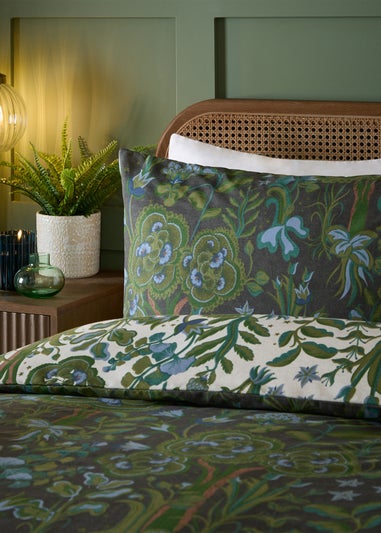 Furn Garden of Wonder Reversible Evergreen Duvet Set