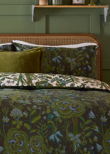 Furn Garden of Wonder Reversible Evergreen Duvet Set