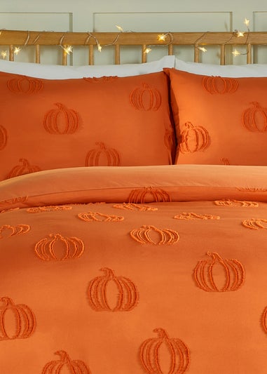 Duvet Day Pumpkin Fields Soft Touch Tufted Multicolour Duvet Set