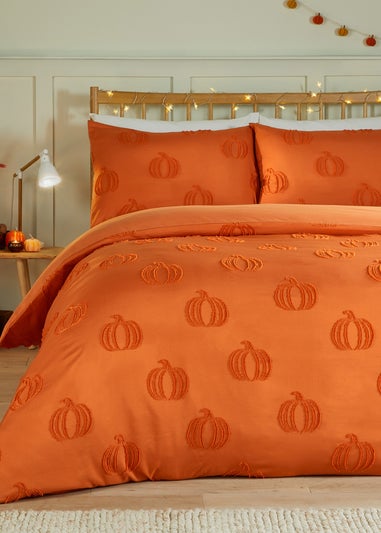 Duvet Day Pumpkin Fields Soft Touch Tufted Multicolour Duvet Set