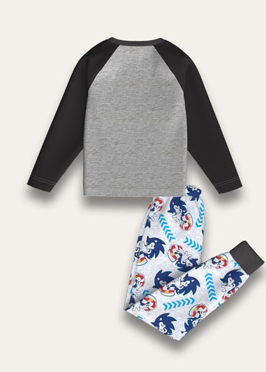 Sonic The Hedgehog Blue Multi Pyjamas (Ages 4  - 8 Years)