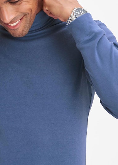 Cotton Traders Blue Moon Long Sleeve Roll Neck Top