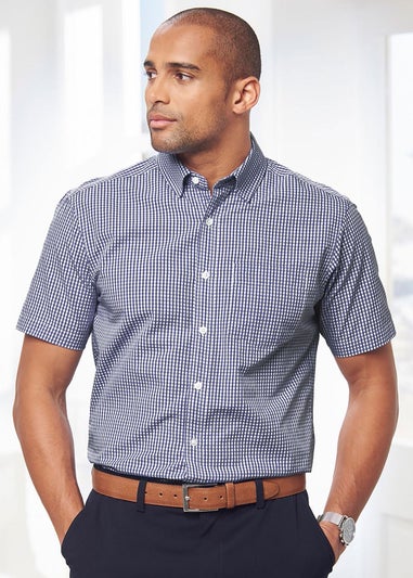 Cotton Traders Lapis Luxury Classic Short Sleeve Shirt